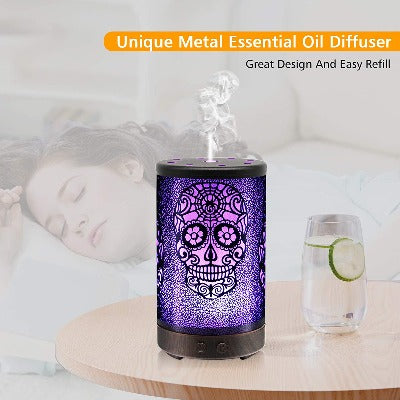 SKULL METAL DIFFUSER - Essentially You Oils - Ottawa Canada