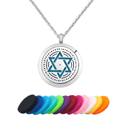 Star Of David Essential Oil Diffuser Necklace - Essentially You Oils