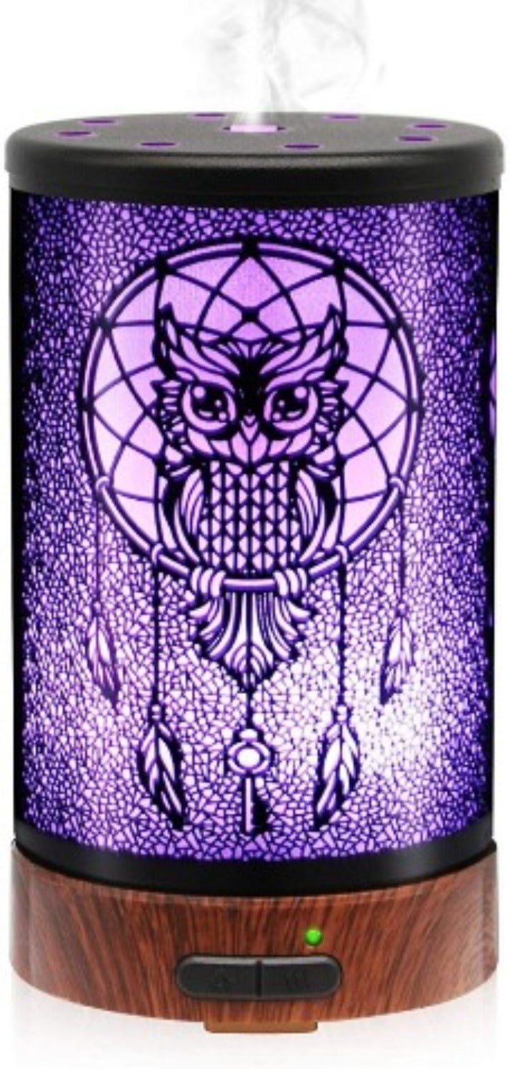 Load image into Gallery viewer, OWL DREAM CATCHER METAL DIFFUSER - Essentially You Oils - Ottawa Canada
